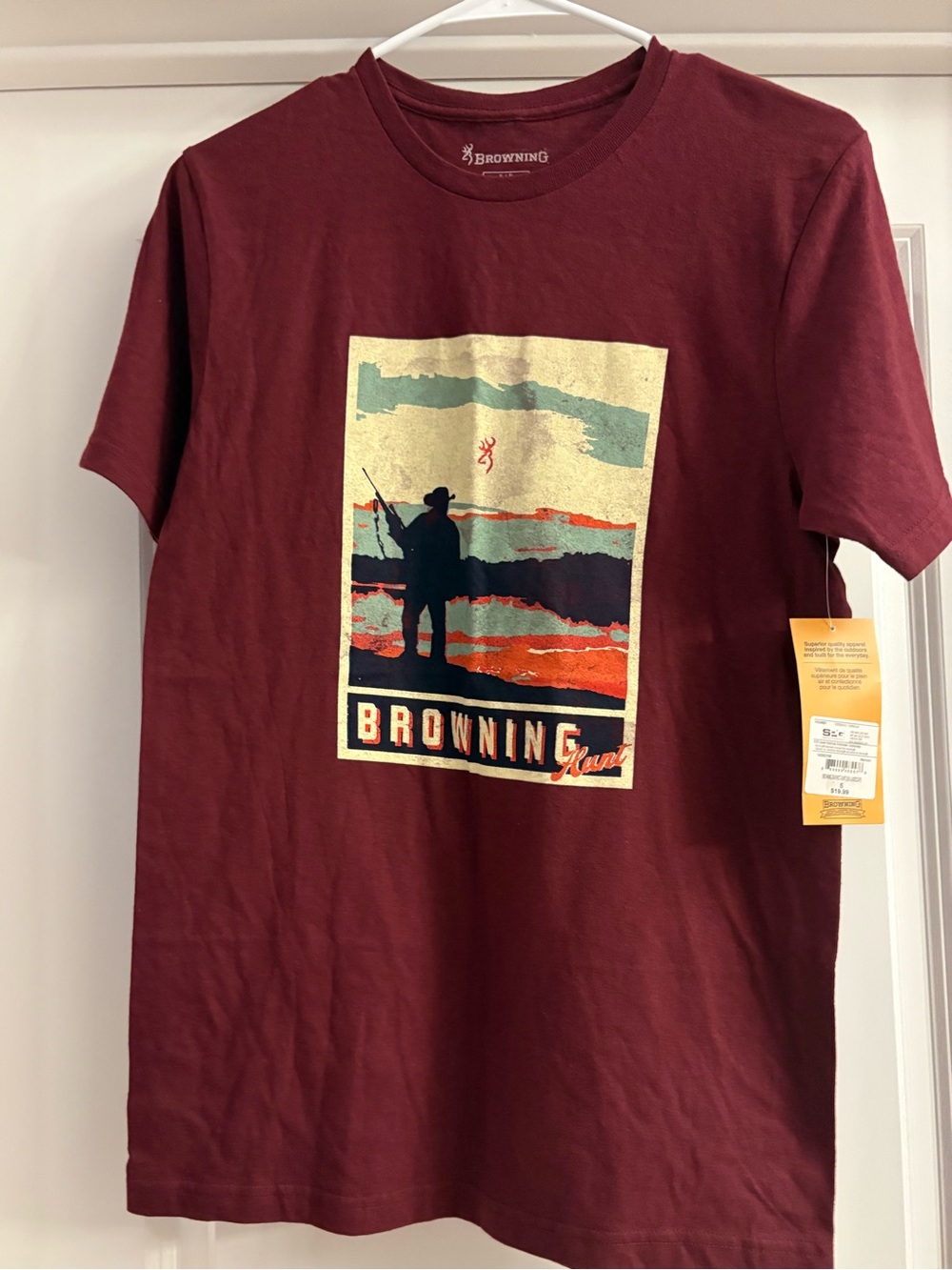Browning Burgundy Graphic Short-Sleeve Tee